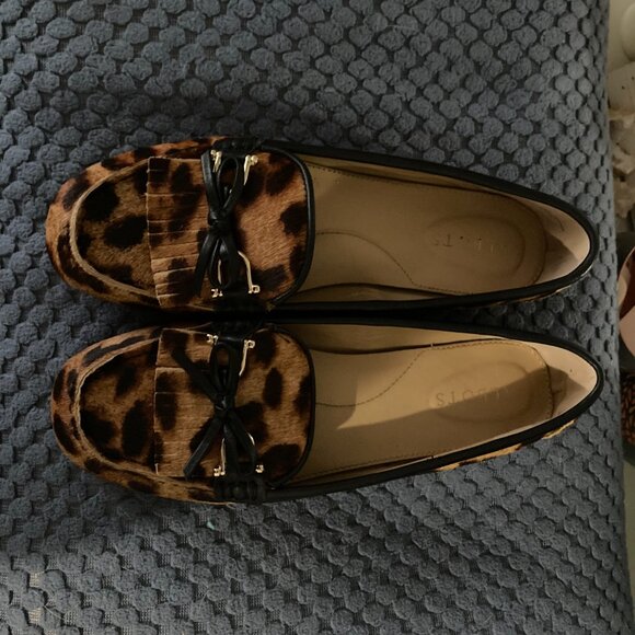 Cheetah Print Talbots Flats - Picture 1 of 3